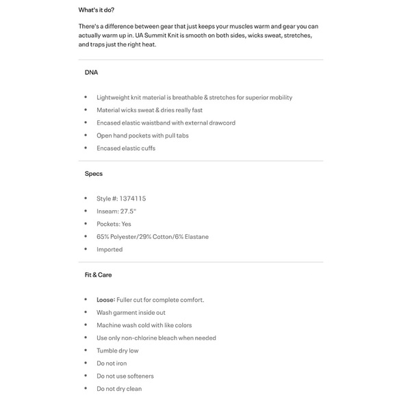 Under Armour Women's Summit Knit Pants - Picture 5 of 6